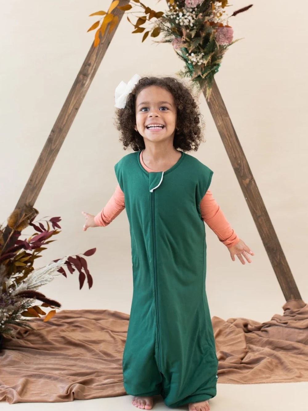 Kyte Baby L 1.0 TOG Sleep Bag Walker Forest Green Bamboo Sleep Sack